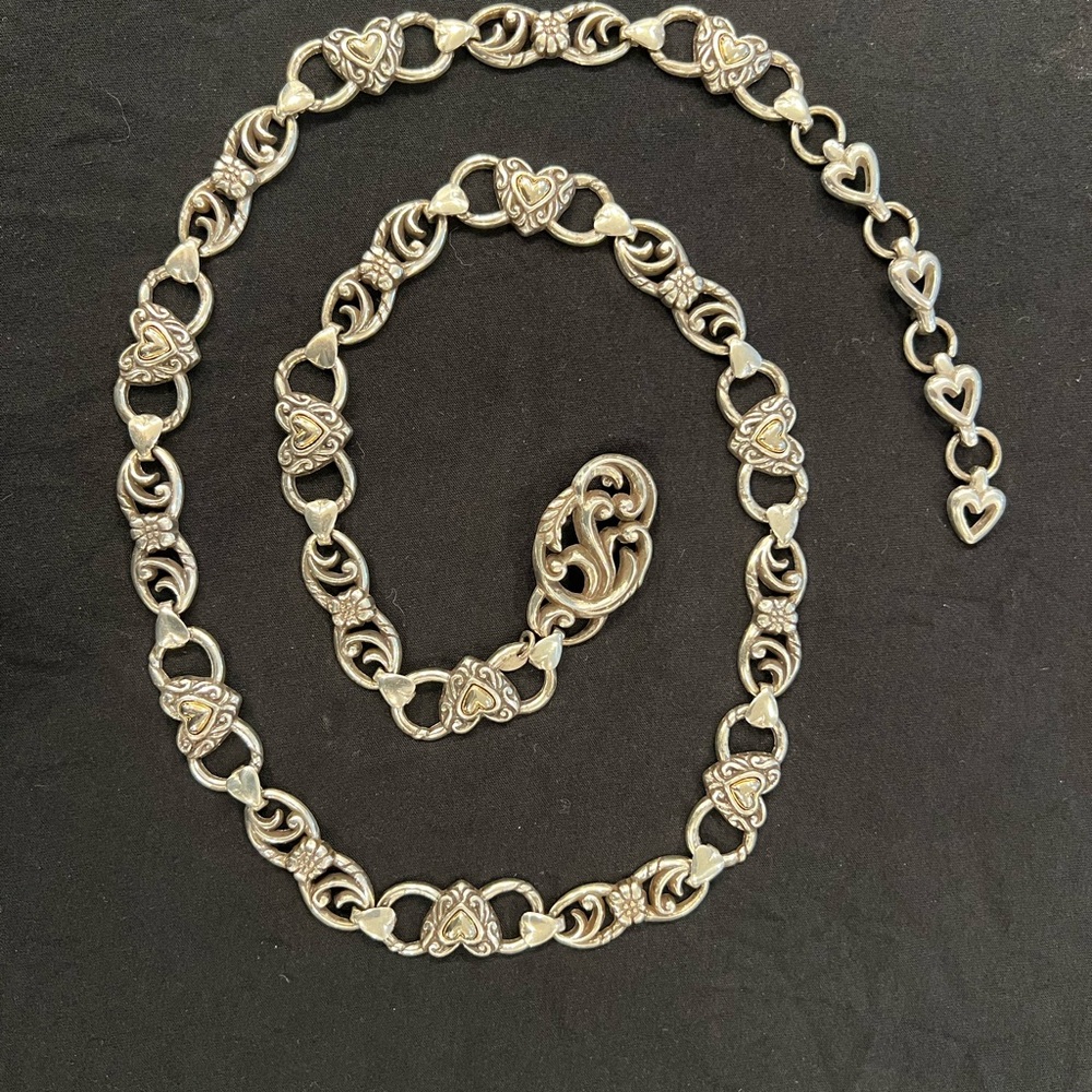 Brighton Silver Interlocking Belt